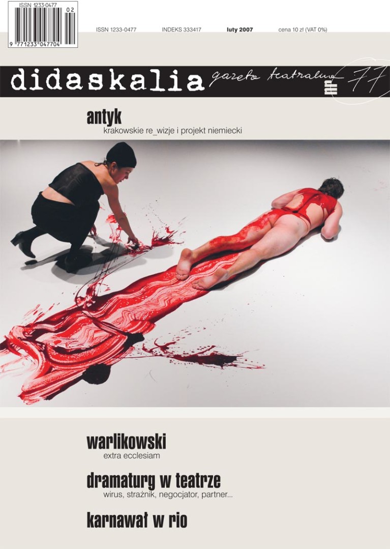 Gazeta Teatralna “Didaskalia” nr 77