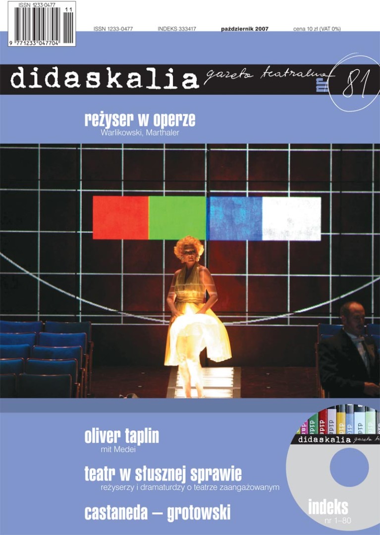 Gazeta Teatralna “Didaskalia” nr 81
