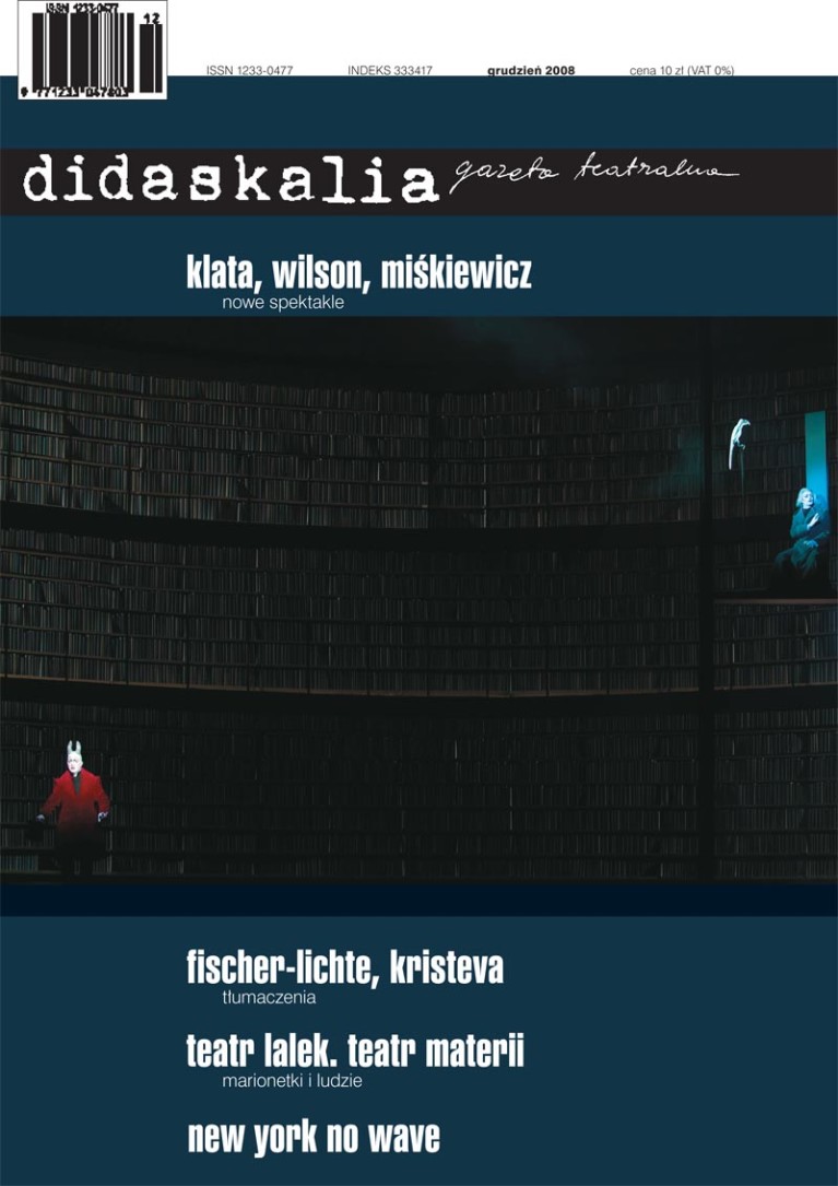 Gazeta Teatralna “Didaskalia” nr 88