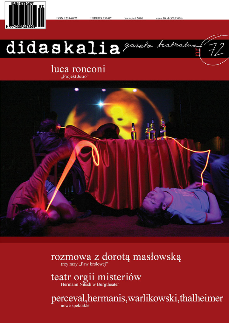 Gazeta Teatralna Didaskalia nr 72