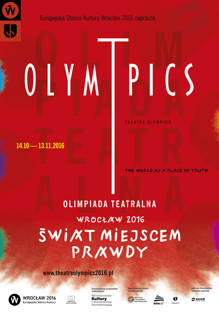 Plakat Olimpiada Teatralna Wrocław 2016