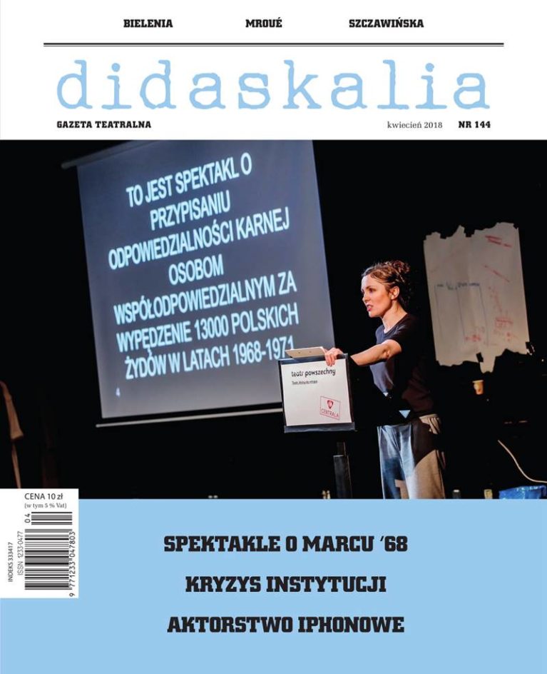 Gazeta Teatralna “Didaskalia” nr 144